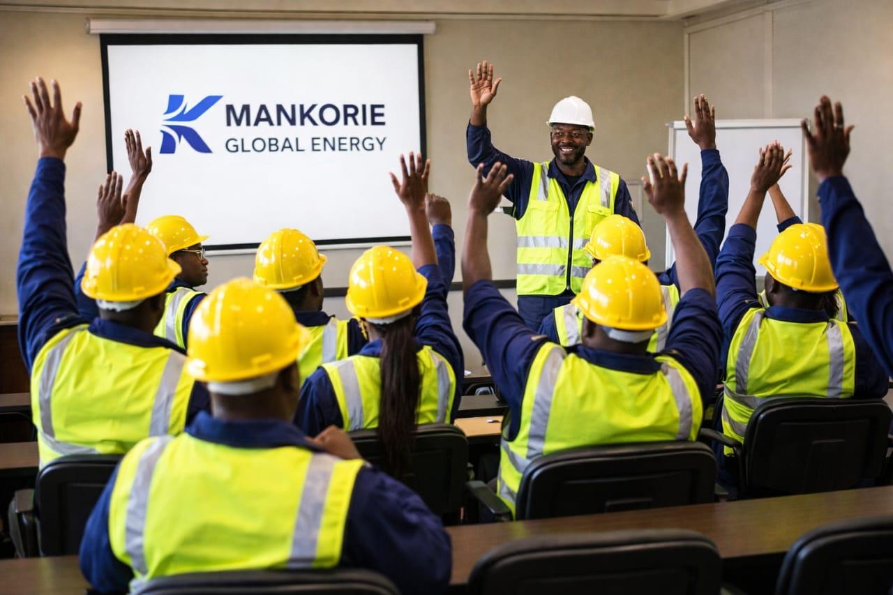 Technician working on equipment