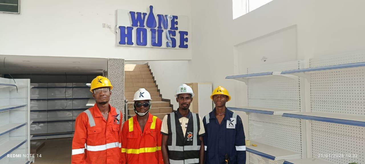 Technician working on equipment